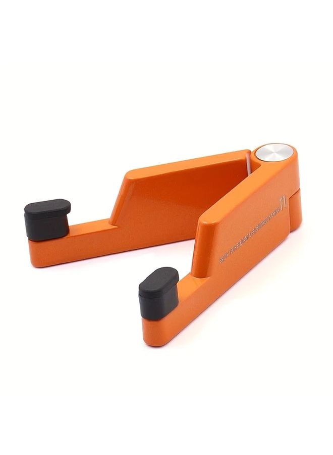Grey Aluminum Alloy V Shape Folding Phone Stand Portable Desktop Holder - Image 5