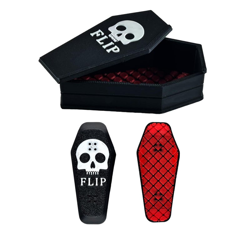 ascavs Magnetic Kickflip Fidget Slider Toy for Adults Mini Flip Fingerboard Skateboard with Storage Crat PortableOffice Desk Toys - Image 3