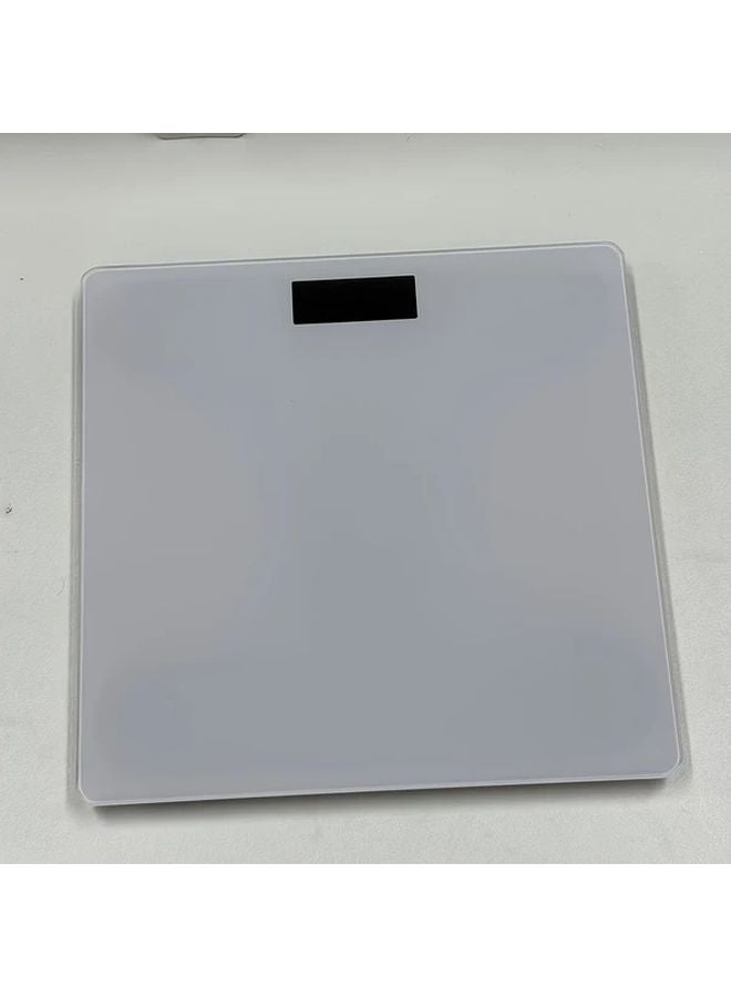 White Digital Body Weight Scale High Precision Compact Portable Fitness Tracking - Image 1
