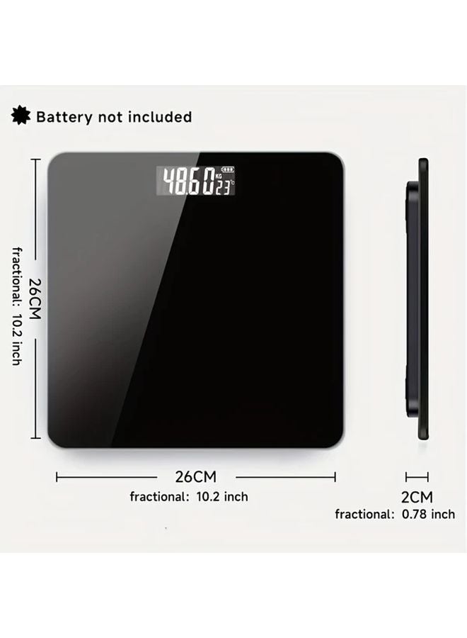 White Digital Body Weight Scale High Precision Compact Portable Fitness Tracking - Image 4