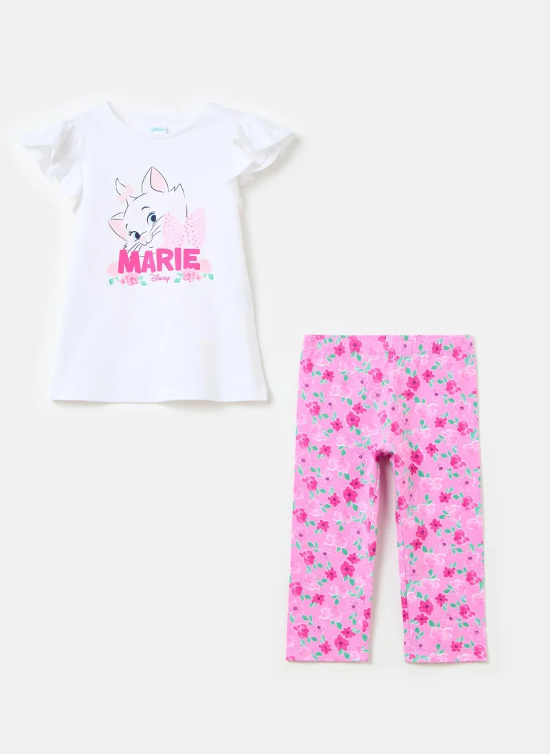 او في اس Stretch Cotton Jogging Set With Marie Print