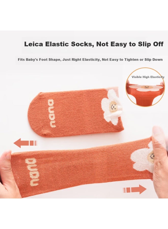 Lovebox Aibao Baby Socks Spring And Summer Baby Learning Floor Socks Anti-slip Cooling Foot Cover Children's Early Education Socks L Code 3 Pairs Pack S725 - Image 3