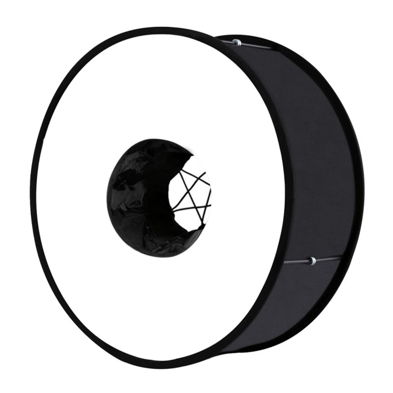 Foldable Flash Softbox: 1 Black Light Diffuser - Easy Install Uninstall With Elastic Band, Even Soft Light For Professional Photography, On-the-go Shooting - Image 1