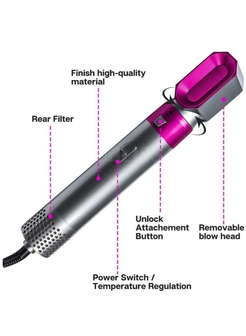 Airwrap Styler 5 in 1 Hair Dryer Hot Air Brush Styler Negative ​Ion Hair Straightener Volumizer Hair Curler Hot Air Wrap Comb - Image 3