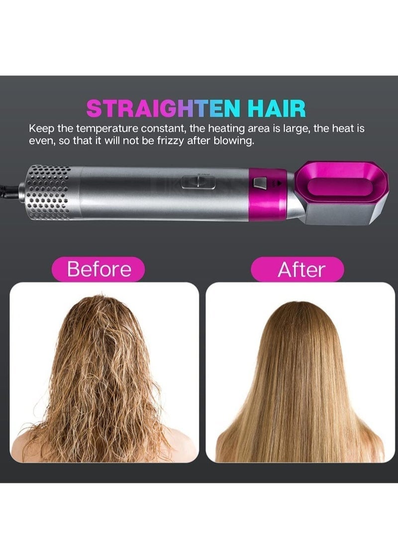 Airwrap Styler 5 in 1 Hair Dryer Hot Air Brush Styler Negative ​Ion Hair Straightener Volumizer Hair Curler Hot Air Wrap Comb - Image 4