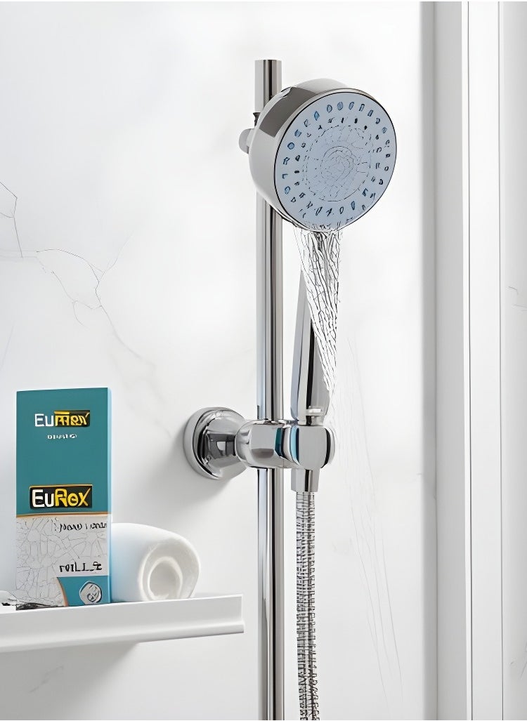Sundex - Shower Heads High Pressure with Spray, 4 Functions Handheld Shower Head Built-in Power Wash for Adults/Children/Pet Bathing, Home/Bathroom/Toilet Cleaning, Chrome - Image 1