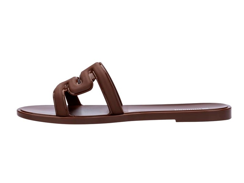 Melissa Women's M Jelly Slides, Brown, 6 Medium US - Image 3