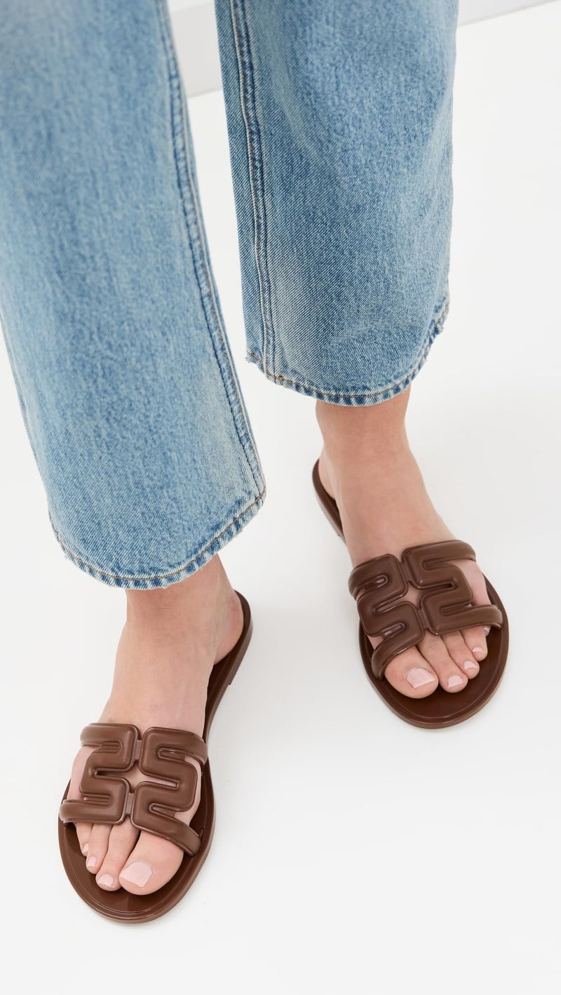 Melissa Women's M Jelly Slides, Brown, 6 Medium US - Image 2