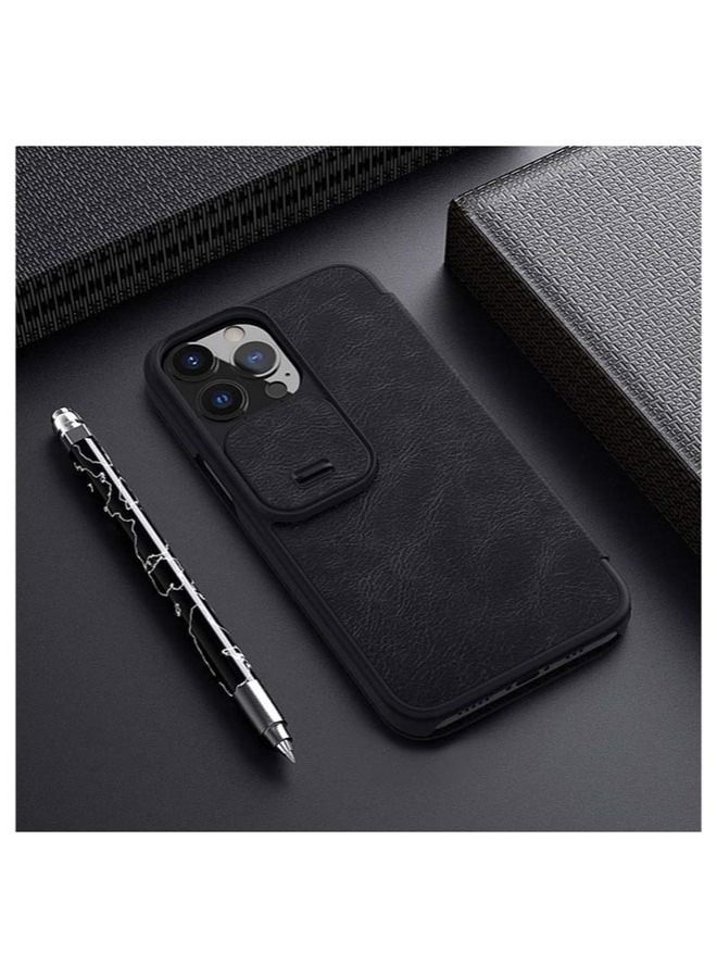Nillkin iPhone 14 Pro QIN Pro Series Flip Case by NILLKIN Black - Image 4