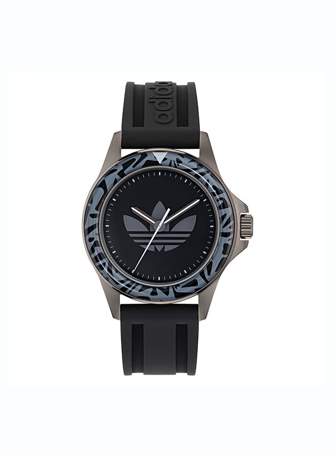 Adidas Gw Expression One Gry Cs Blk Dl 44Mm Qtz Blk Slcn Fw24 - Image 1