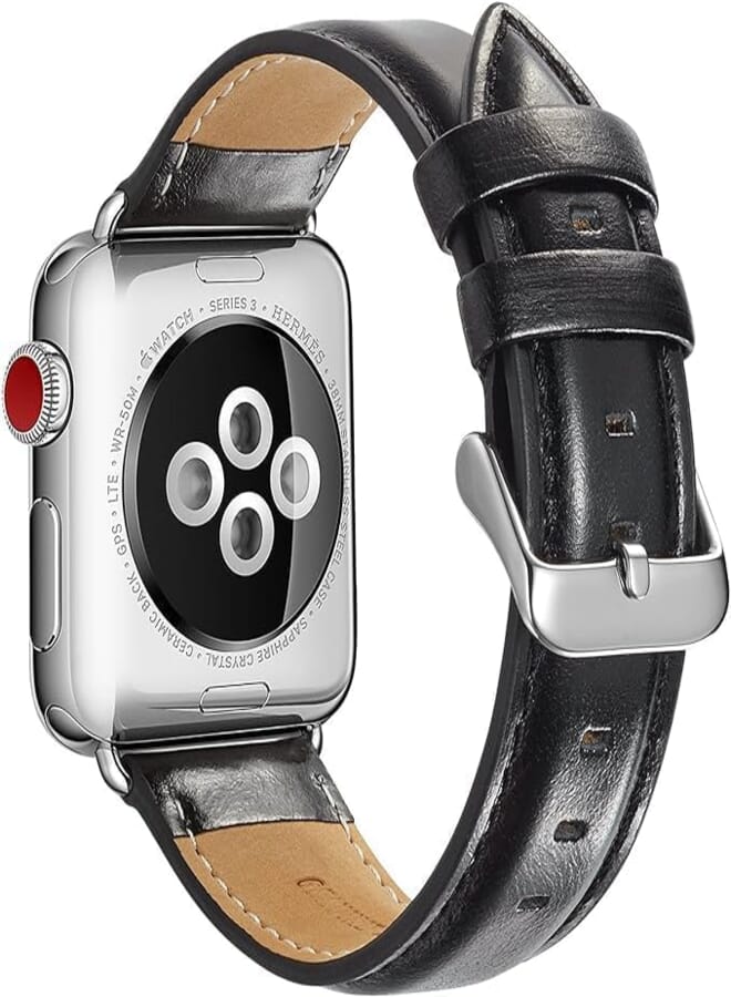 Next Next store Compatible with Apple Watch Band 38/40/41, Genuine Leather Replacement Wristband for iWatch Series 7 6 5 4 3 2 1 SE