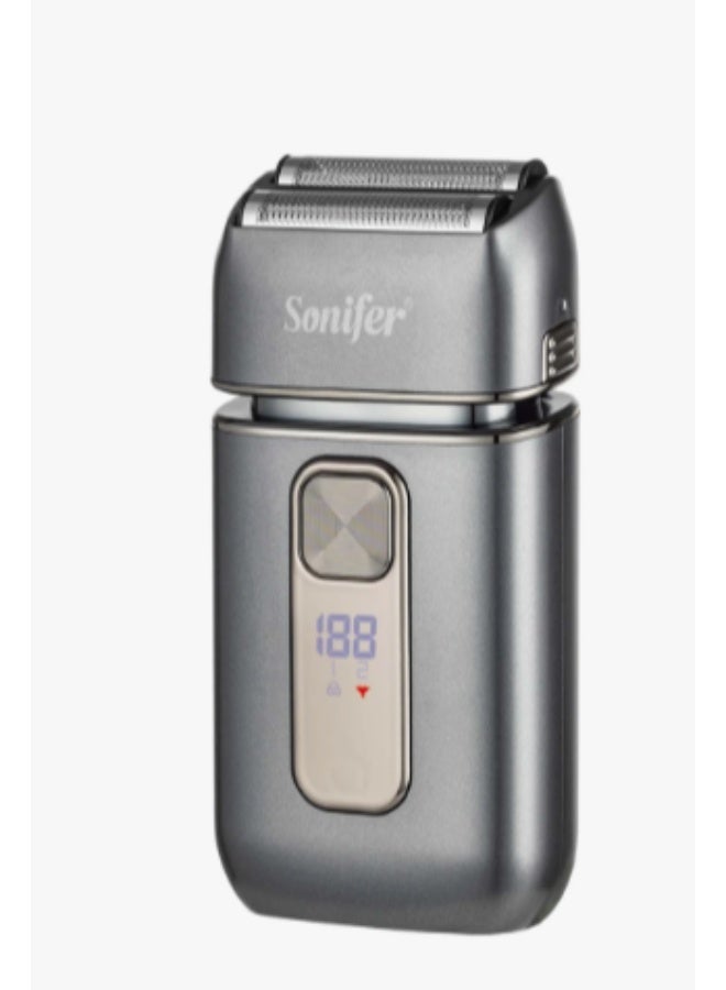 سونفير ماكينة حلاقة كهربائية سونيفير SF-9665 ABS ترددية قابلة لإعادة الشحن عبر منفذ USB، مزودة بشفرات مزدوجة عائمة مستقلة، أداة تشذيب اللحية - Image 2