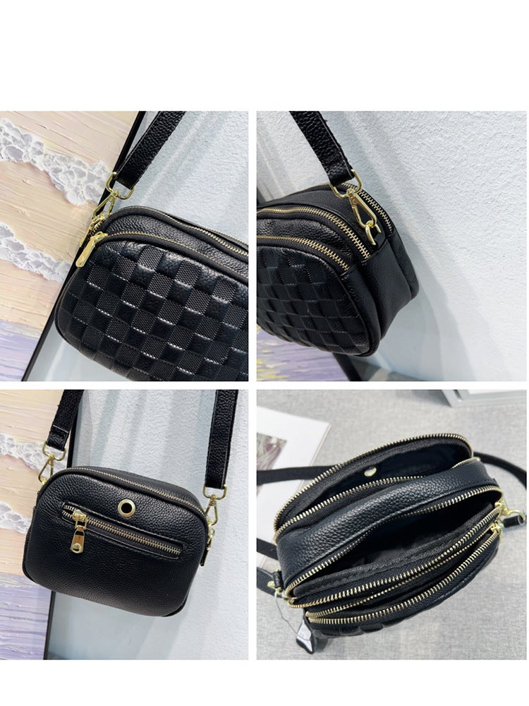 Genuine Leather Bag Women'S First Layer Cowhide Mini Niche Crossbody Bag Fashion Versatile Shoulder Bag Coin Purse - Image 4