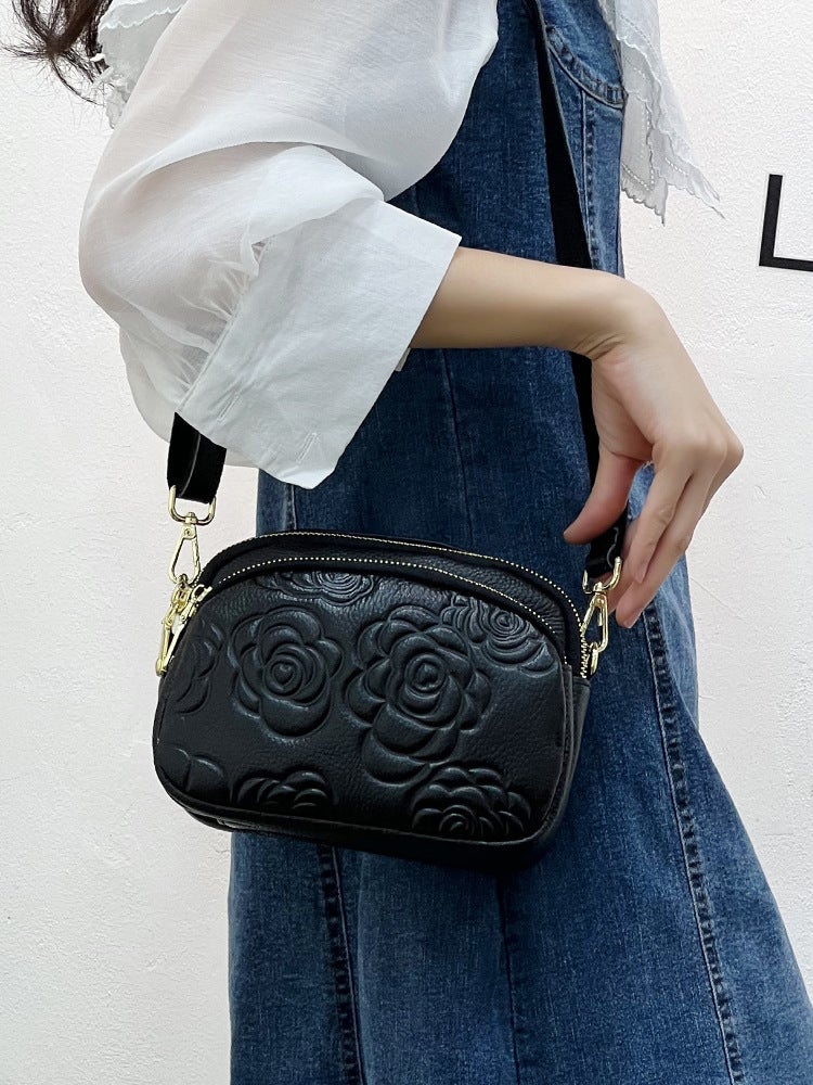 Genuine Leather Bag Women'S First Layer Cowhide Mini Niche Crossbody Bag Fashion Versatile Shoulder Bag Coin Purse - Image 2