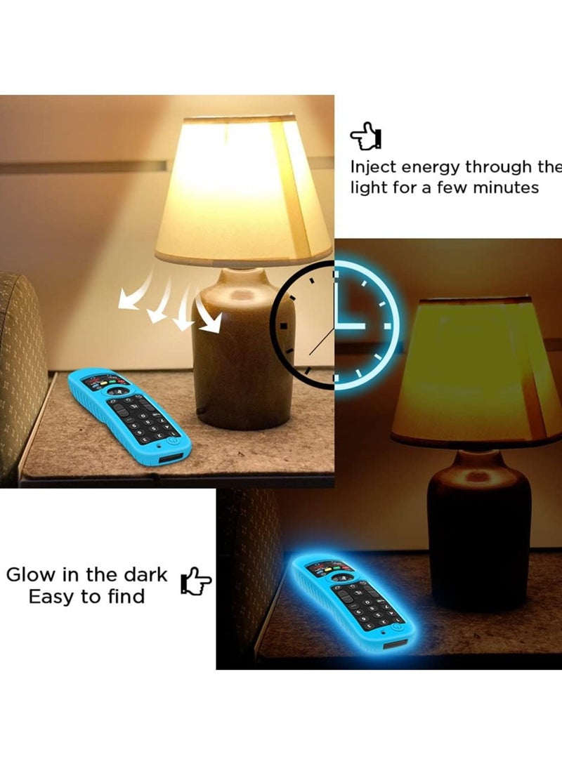 Silicone Case for LG MR21GA MR21GC Remote Control 【Shockproof】 Anti-Slip Protective Cover for LG MR22GA MR22GN MR23GA MR24GN Magic Remote 2021-2024 Case Sleeve Holder Protector Skin (Glow Blue) - Image 5