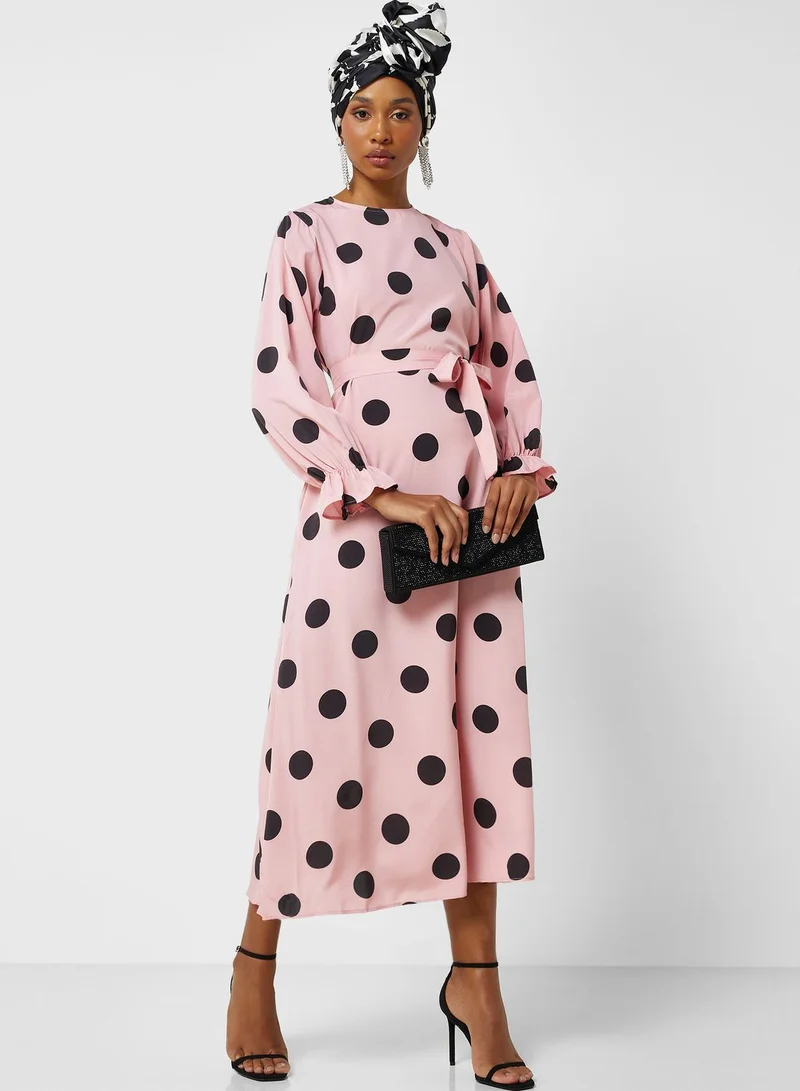 Khizana Dot Printed Dress