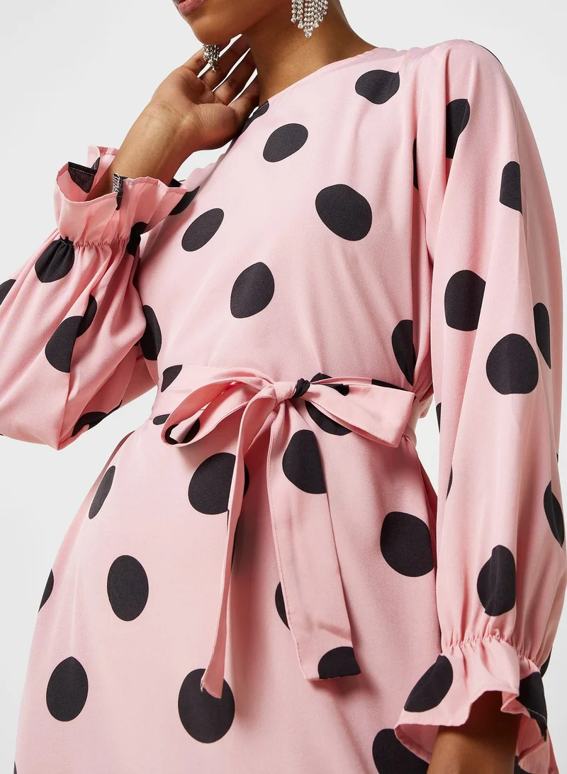 Khizana Dot Printed Dress