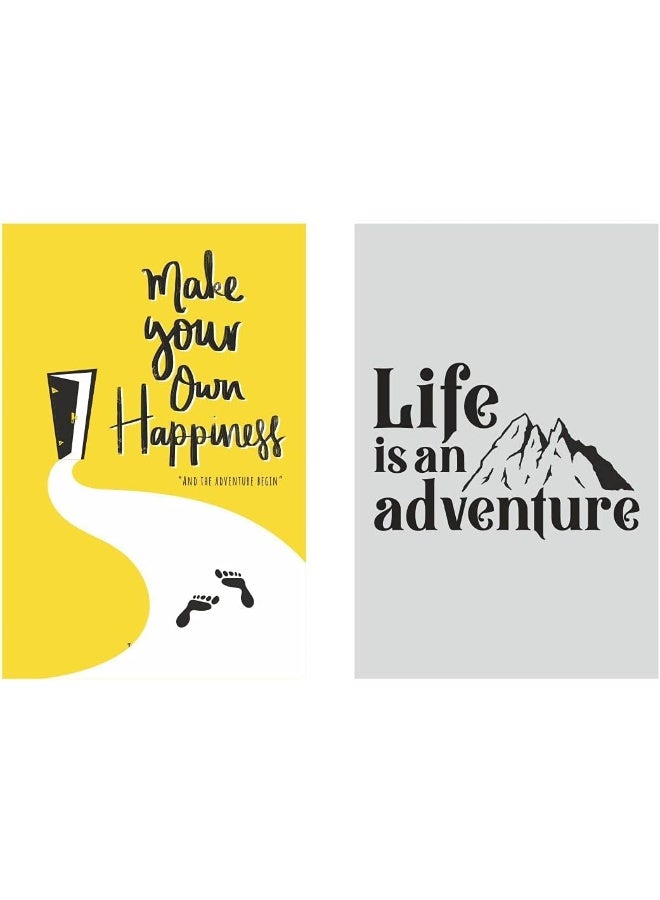 Paper Plane Design Inspirational Quotes Wall Poster (Set of 10, 12 x 18 Inch) - Image 4