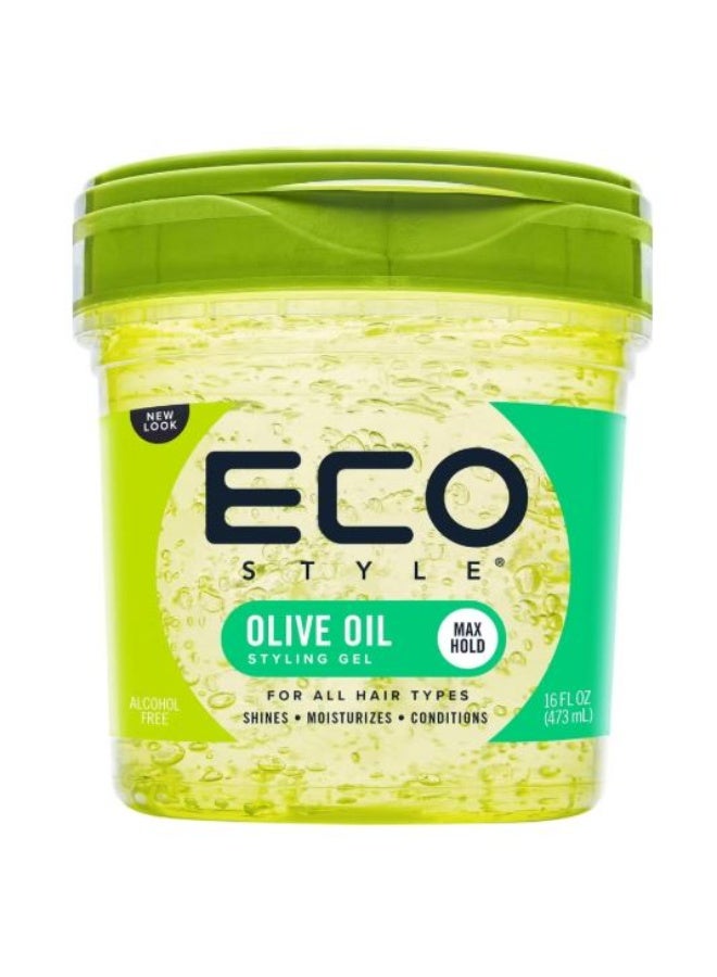 Eco Style Gel with Olive Oil ––473ml Curl Control & Edge Styling Gel for Natural Hair | No Flake, No Alcohol - Image 1