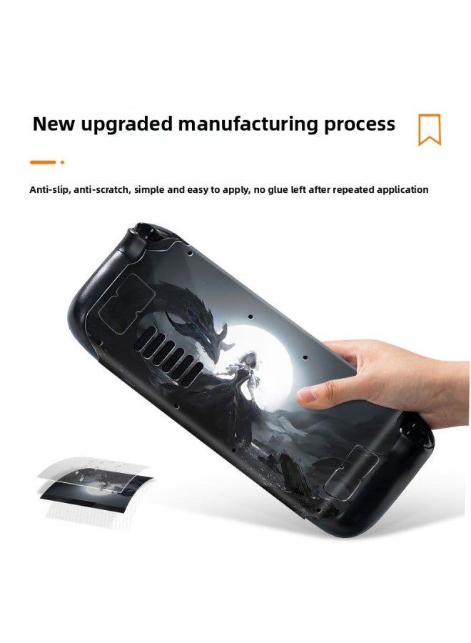 general For Steam Deck Handheld Machine Sticker Film Color Sticker Beauty Girl Protective Film Anti-Scratch Scrub All-inclusive Pain Sticker-Color:HE-0118 - Image 5