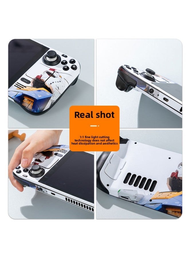 general For Steam Deck Handheld Machine Sticker Film Color Sticker Beauty Girl Protective Film Anti-Scratch Scrub All-inclusive Pain Sticker-Color:HE-0118 - Image 4