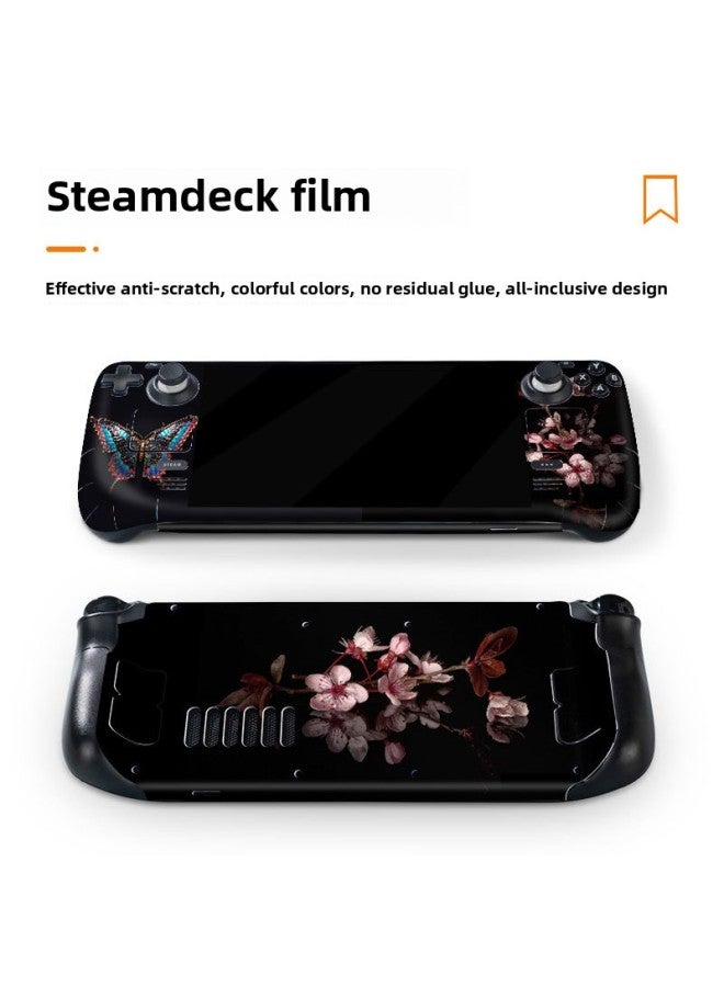 general For Steam Deck Handheld Machine Sticker Film Color Sticker Beauty Girl Protective Film Anti-Scratch Scrub All-inclusive Pain Sticker-Color:HE-0118 - Image 3
