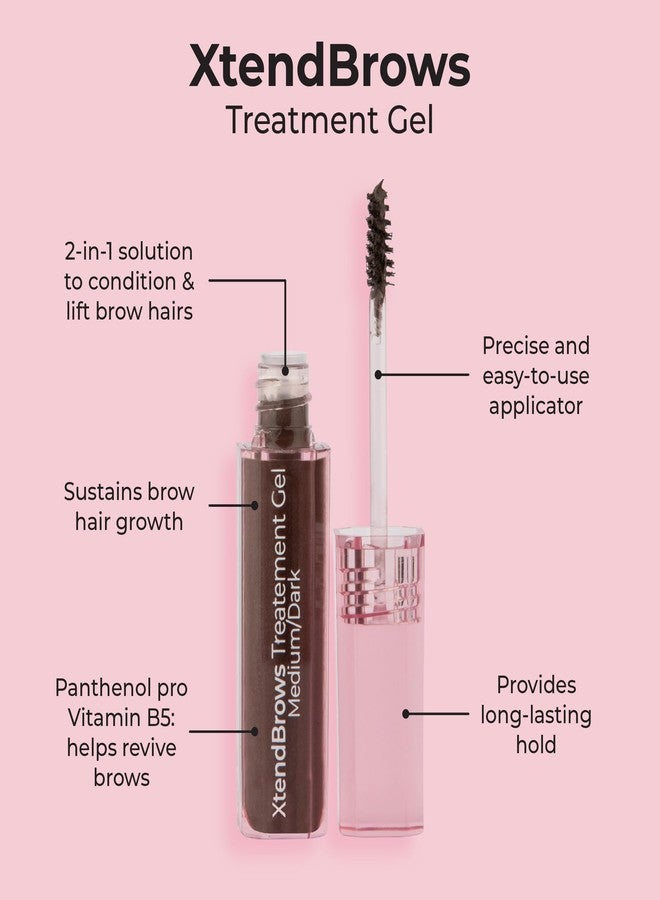 MCoBeauty XtendBrows Treatment Gel, Medium/Dark - Image 2