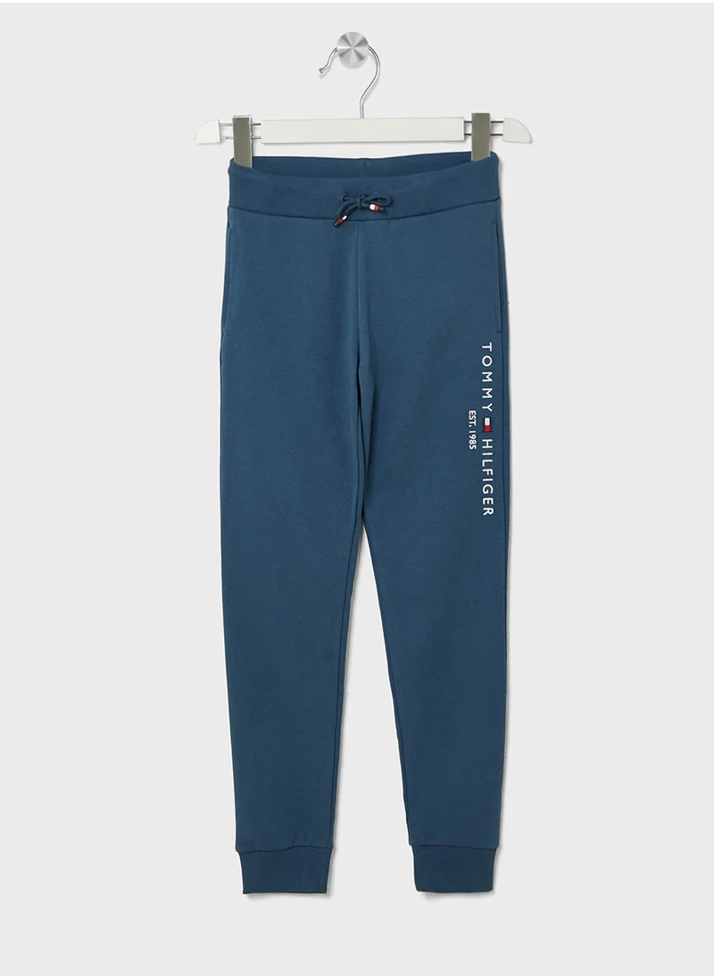 تومي هيلفيغر Youth Logo Cuffed Sweatpants