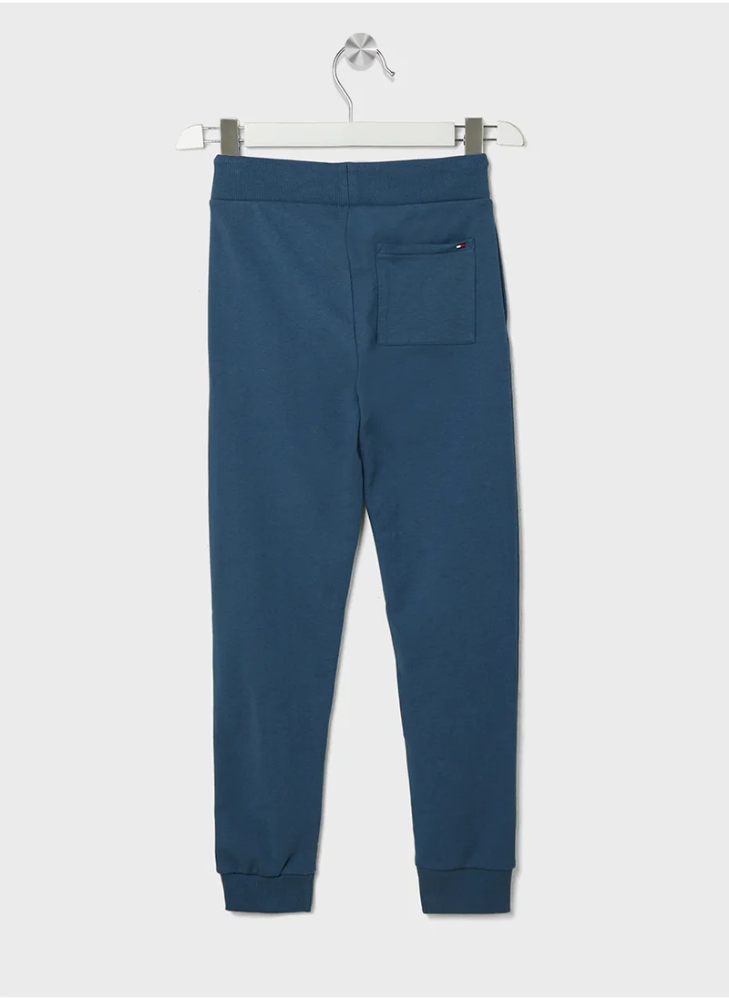 تومي هيلفيغر Youth Logo Cuffed Sweatpants