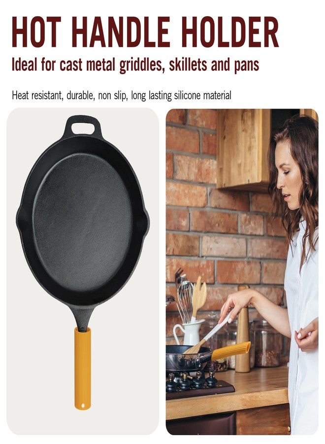 مانكي بيزنس أداة مطبخ سيليكون من مونكي بيزنس | أداة مطبخ على شكل بيني للمقابض الساخنة أثناء الطهي والتقديم | غطاء سيليكون مانع للانزلاق على شكل بيني مثالي لألواح الشواء والمقالي المعدنية المصبوبة. - Image 2