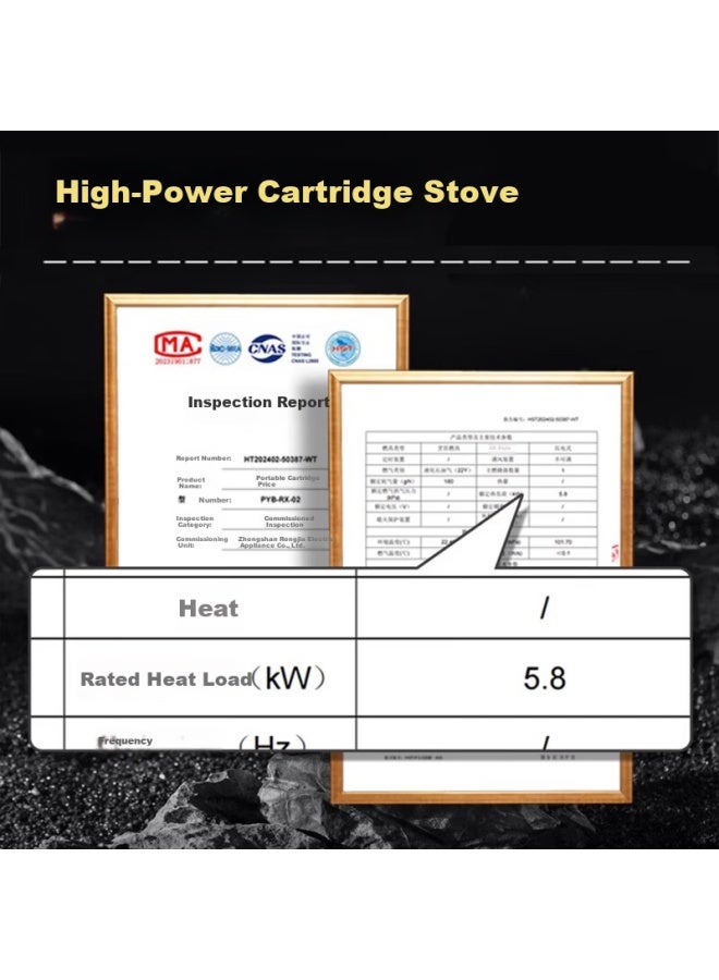 BeiJiLang Arctic Wolf -proof Windproof Camping Stove Set Outdoor Gas Stove Dual-use Magnetic Stove High-power Burner - Image 2