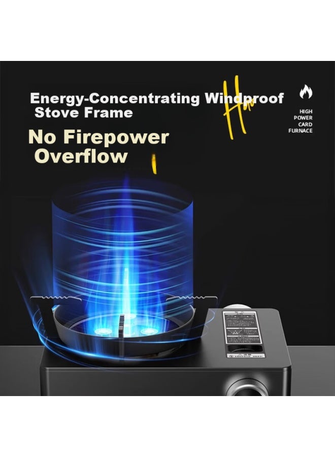BeiJiLang Arctic Wolf -proof Windproof Camping Stove Set Outdoor Gas Stove Dual-use Magnetic Stove High-power Burner - Image 1