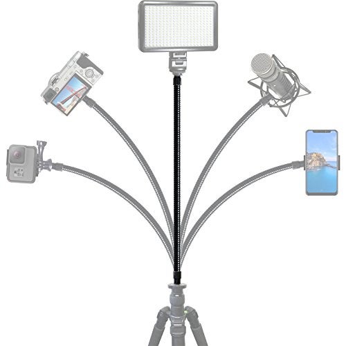 Vidpro FA-22 Heavy-Duty 22-inch Flex Arm Kit - Stiff Yet Flexible Mounting for Mobile Phones Cameras Microphones Lighting and More Fits Most Stands Tripods Rigs Grips and Clamps Holds Up to 3 Lbs - Image 2