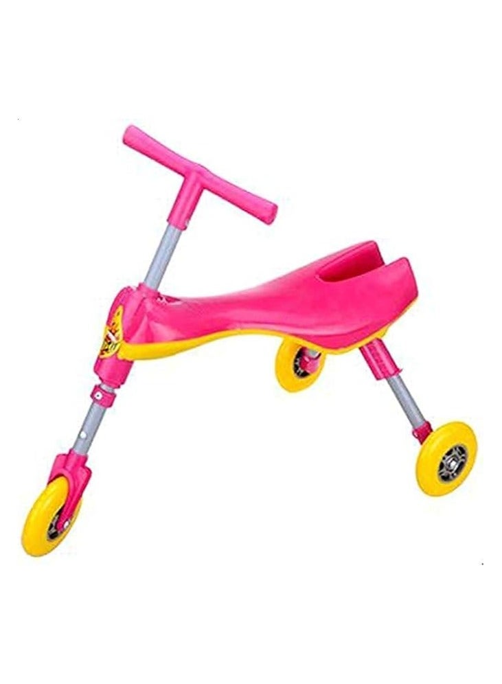 Bike دراجة قابلة للطي للأطفال في الداخل/الخارج (وردي) - Image 1