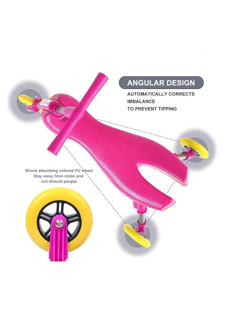 Bike دراجة قابلة للطي للأطفال في الداخل/الخارج (وردي) - Image 4
