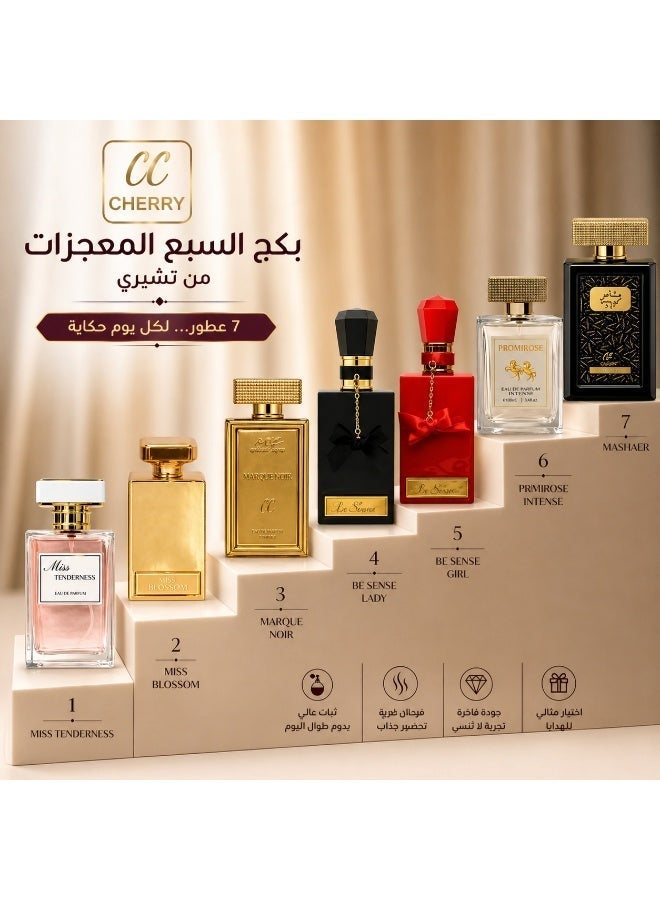 تشيري مجموعة السبع معجزات  6 × 100 مل + 1 × 80 مل عطور الكرز - Image 2