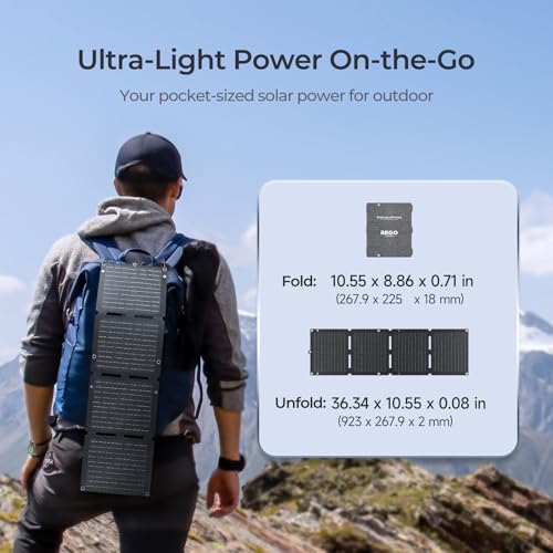 Renogy Solar Panels, 30W Portable Foldable Solar Panel Charger, Fast Charging for iPhone, iPad, Tablets, Laptop, Power Bank, with USB C/USB A/DC Ports, IP67 for Camping, Hiking, Backpacking, Outdoor - Image 2