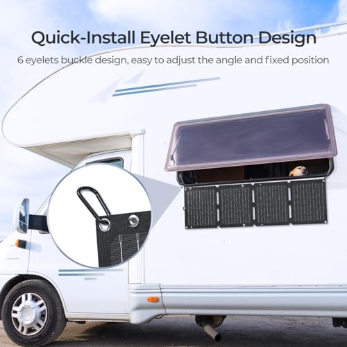 Renogy Solar Panels, 30W Portable Foldable Solar Panel Charger, Fast Charging for iPhone, iPad, Tablets, Laptop, Power Bank, with USB C/USB A/DC Ports, IP67 for Camping, Hiking, Backpacking, Outdoor - Image 3