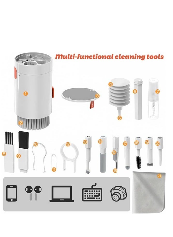 All-in-One 20-Tool Cleaning Kit for Keyboards, Screens, Cameras, and Earbuds – Portable & Versatile  - Image 3
