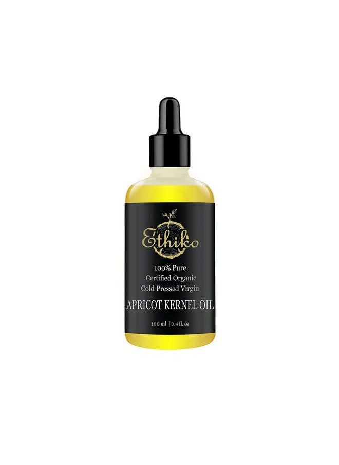 Cold Pressed Wild Harvested Apricot Kernel Oil/Gutti Ka Tel For Stretch Marks During Pregnancy And Skin Tightening Relieves Itching And Irritation 100% Natural With Vitamin E 100 Ml