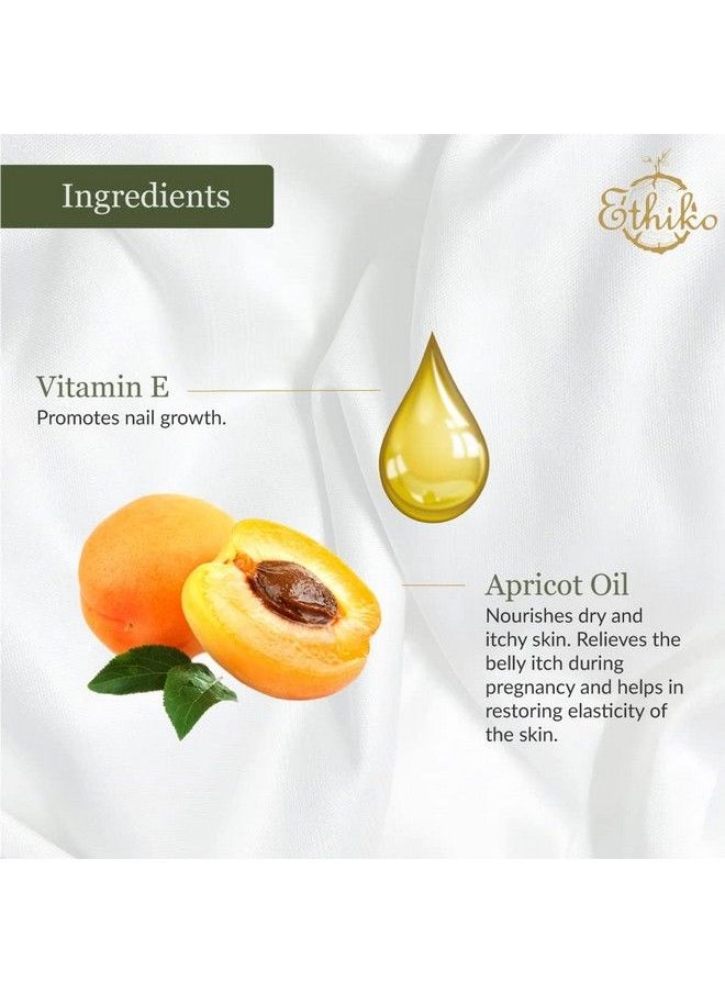 Cold Pressed Wild Harvested Apricot Kernel Oil/Gutti Ka Tel For Stretch Marks During Pregnancy And Skin Tightening Relieves Itching And Irritation 100% Natural With Vitamin E 100 Ml