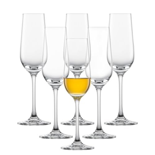 SCHOTT ZWIESEL كأس شيري بار خاص من شوت زويزل (طقم من 6)، أكواب شوت مع ساق، أكواب كريستال تريتان آمنة في غسالة الصحون، مصنوعة في ألمانيا (4 أونصة) - Image 1