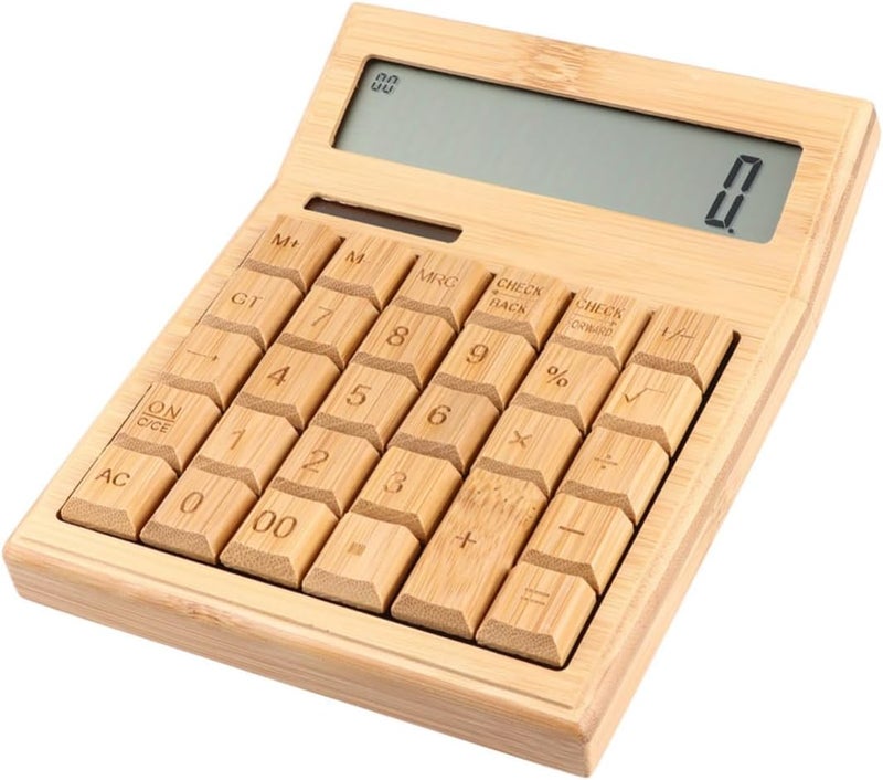 Retro Key Portable Solar Calculator for Office Use Tool with Obtuse Angle and Checking Number Pattern Compact and Lightweight for Travel and Daily Activities - Image 1
