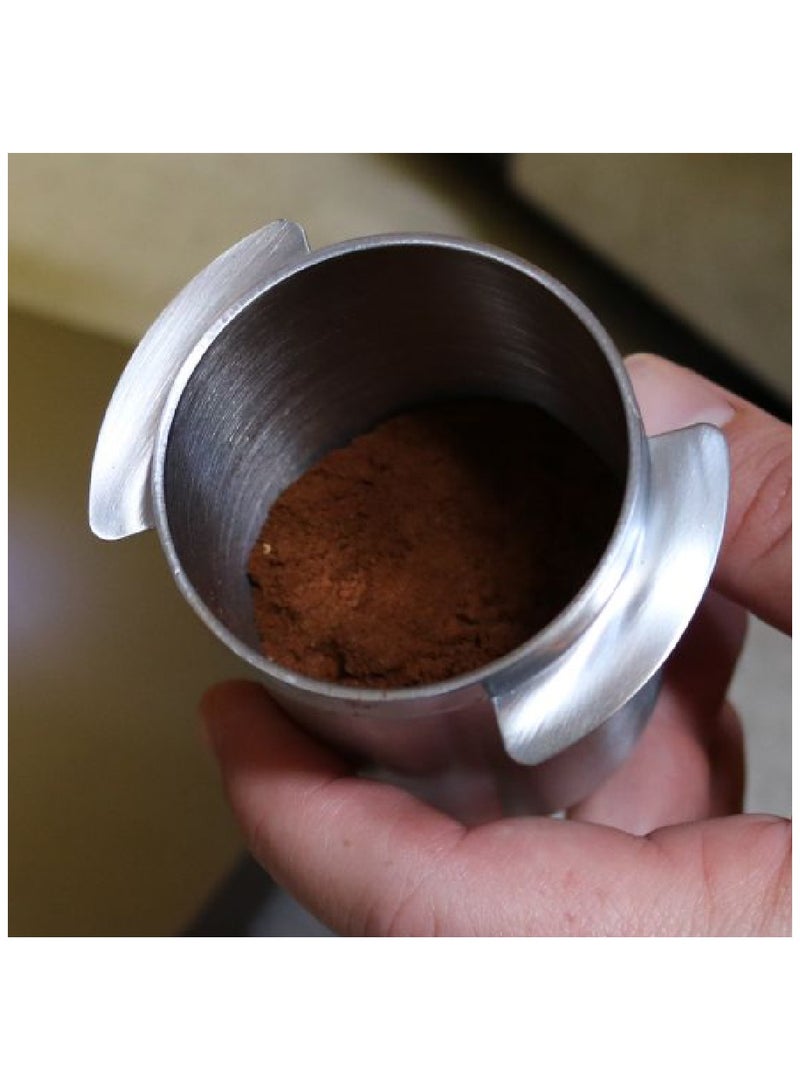 Rhino Coffee Gear Dosing Cup with 50g Capacity, 55mm Inner Diameter, Made of Stainless Steel - Short - Image 5