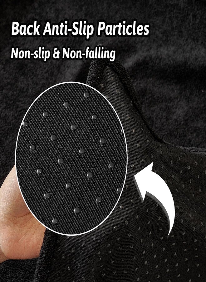 MEETSKY Black Sofa Covers Non Slip Couch Cover Sectional Sofa Covers for 2 Cushion Couch Sofa Slipcover Couch Covers for Pets Protector Furniture Covers, 71" x 118", Black - Image 5