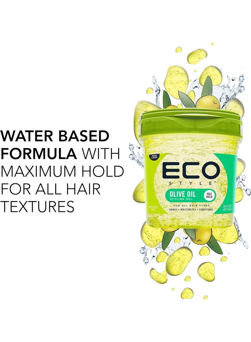 إيكو جل تصفيف احترافي بزيت الزيتون 473مل - Image 5