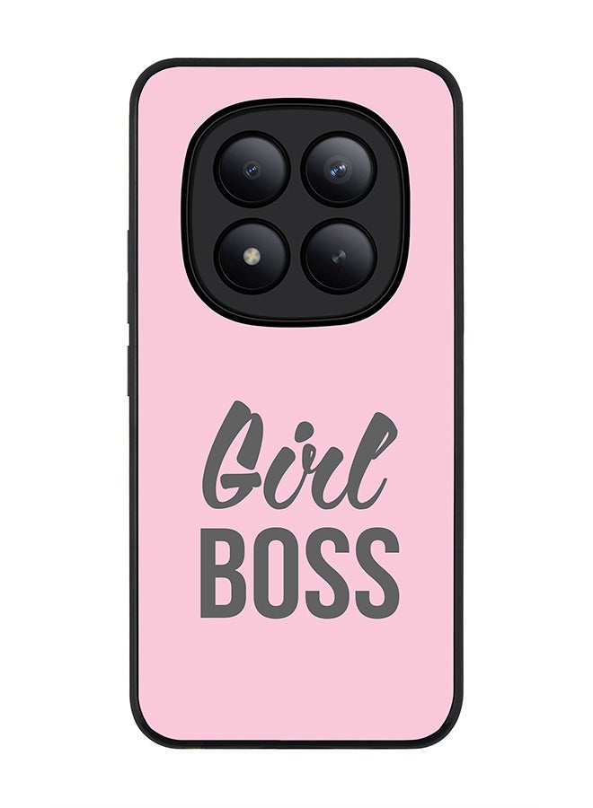 For Xiaomi Redmi Note 15 Pro+ / Poco M8 Pro Case,Slim fit Camera Protection, Shockproof Thin Phone cover  - Girl Boss (Pink)