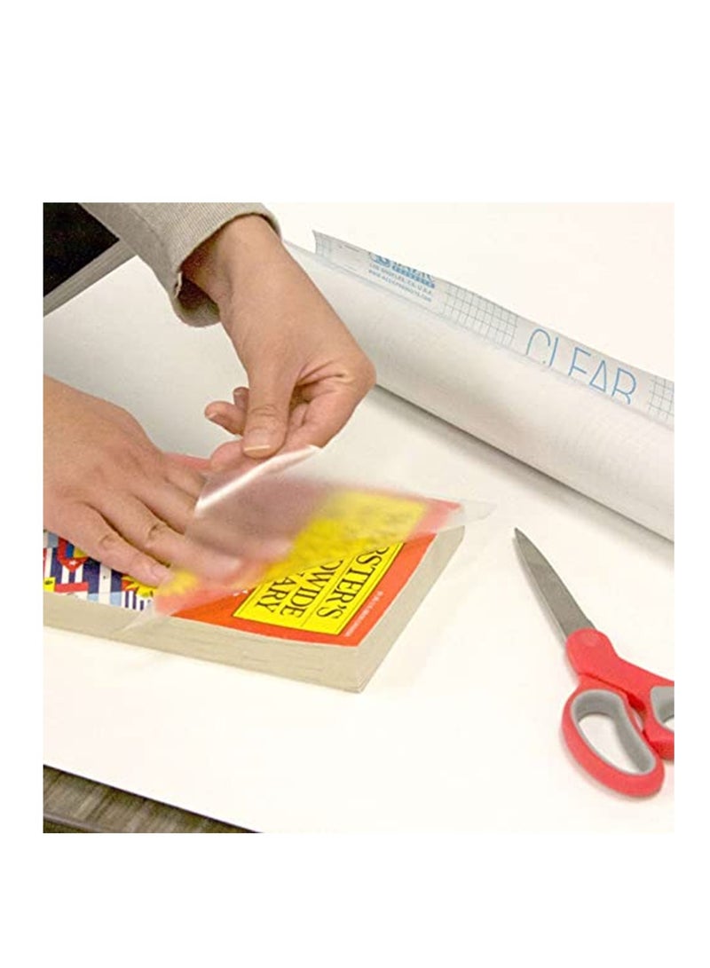 Fantastick 10-Sheet Pre-Cut Self Adhesive Book Cover Clear - Image 2