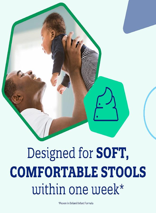 Enfamil حليب الأطفال إنفاميل ريجولين، مصمم للبراز الناعم والمريح، مع أوميغا-3 DHA والبروبيوتيك لدعم المناعة، عبوة مسحوق قابلة لإعادة الاستخدام، 19.5 أونصة (عبوة من 4) - Image 2