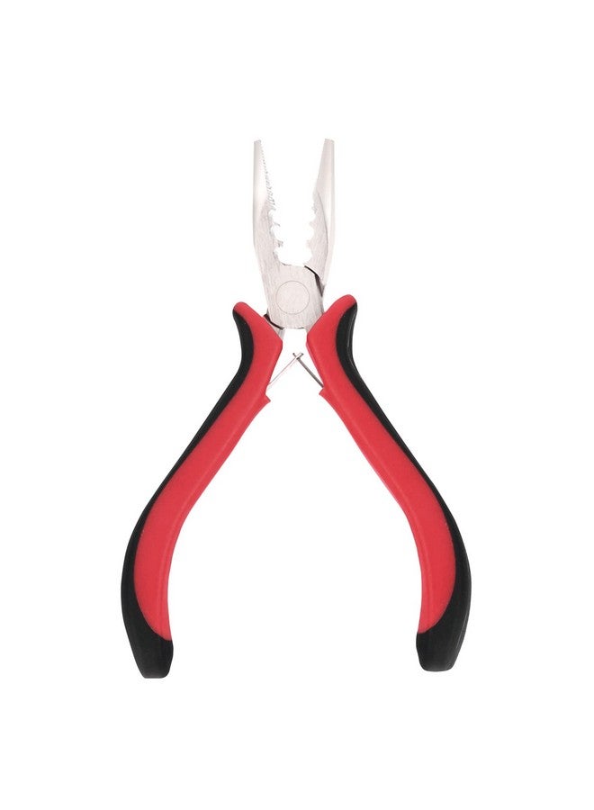 Neitsi Hair Extensions Pliers,1Pcs 3 Holes Mini Microlinks Pliers,Hair Extensions Tools,Micro Links Opener And Removal Tool For Micro Nano Rings Beads Extensions Or Feather Extensions,Red - Image 1